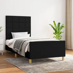 King Single Bed Frame with Adjustable Headboard
