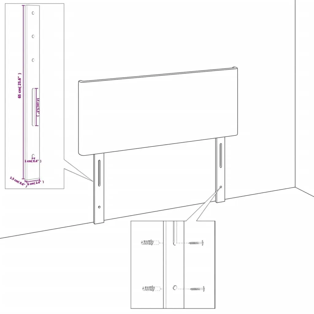 Grey Fabric King Single Bed Frame with Headboard