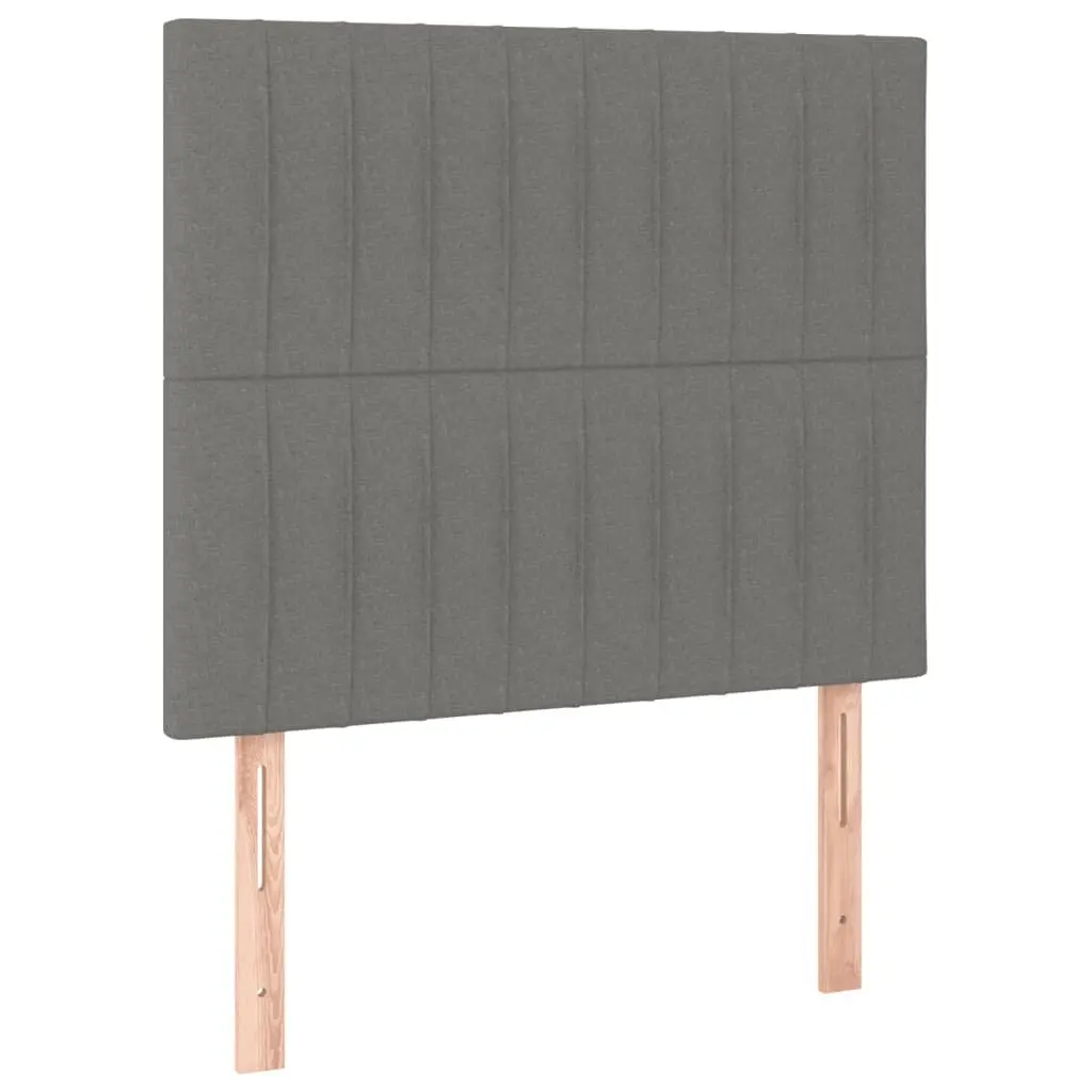 Grey Fabric King Single Bed Frame with Headboard