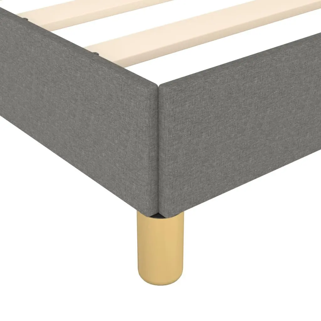 Bed Frame King Single Size Grey Fabric 107x203 cm
