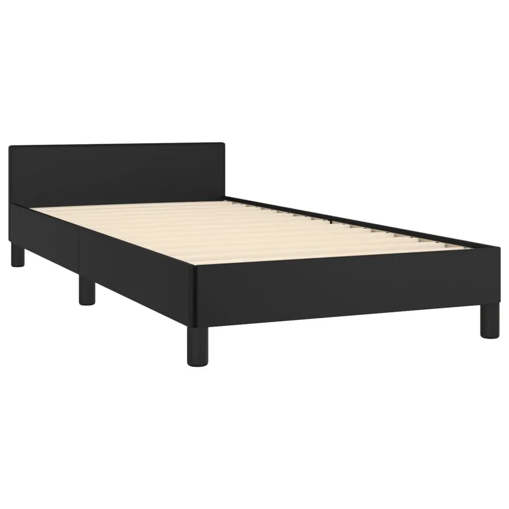 King Single Bed Frame with Velvet Headboard
