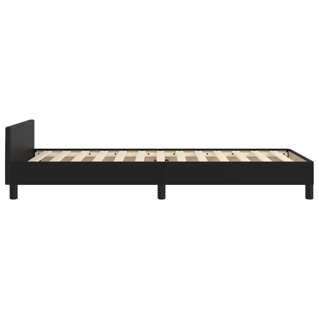 King Single Bed Frame with Velvet Headboard
