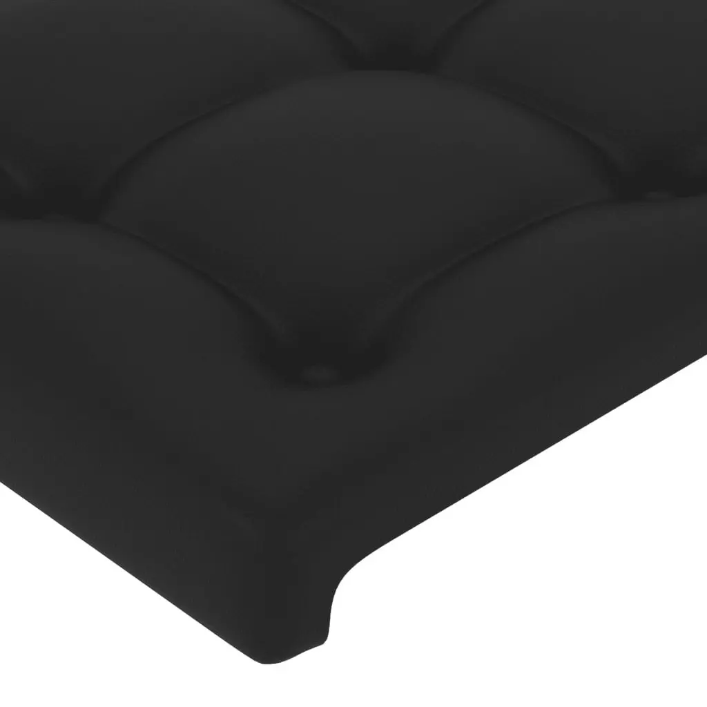 King Single Bed Frame with Velvet Headboard