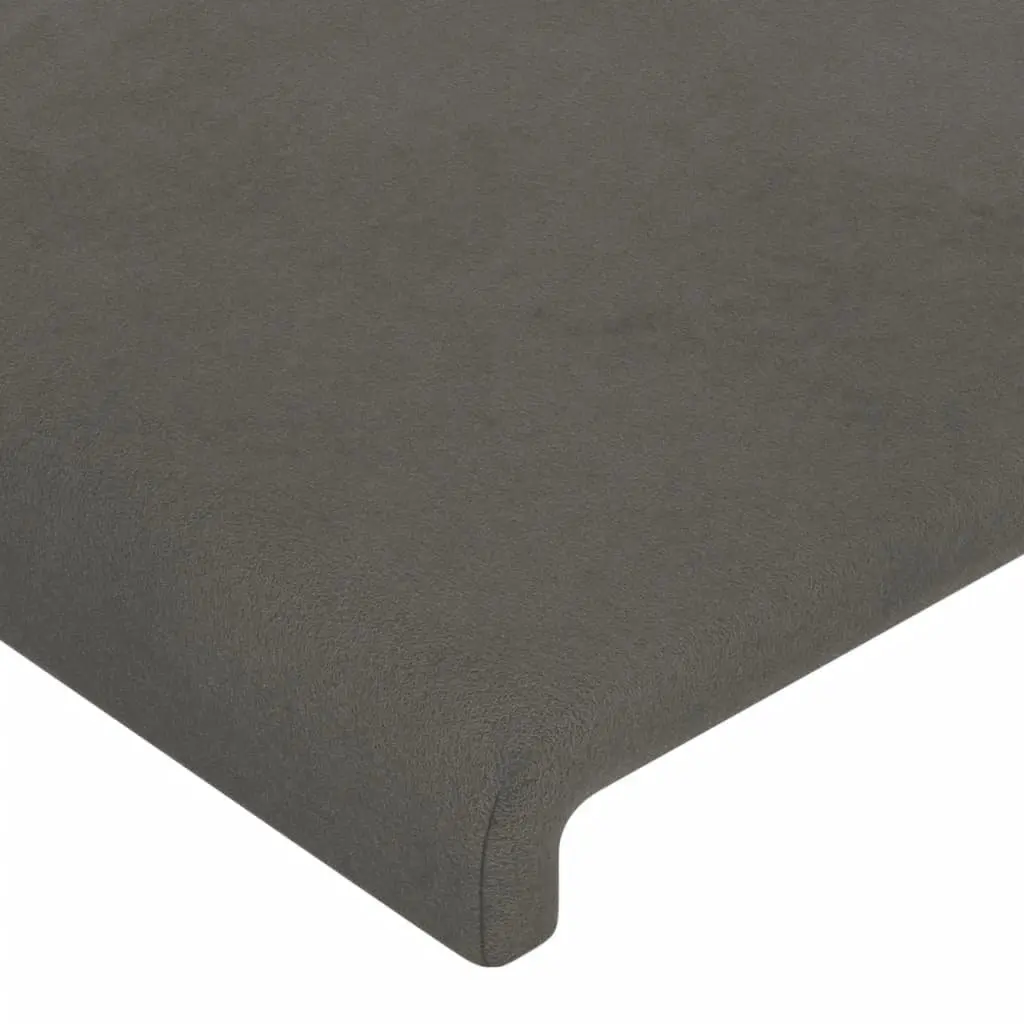 Dark Grey Velvet Queen Bed Frame for Comfort