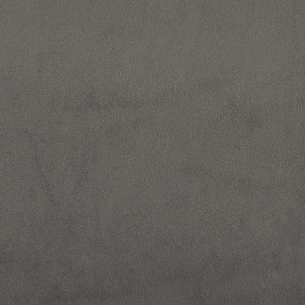 Dark Grey Queen Bed Frame with Velvet Finish