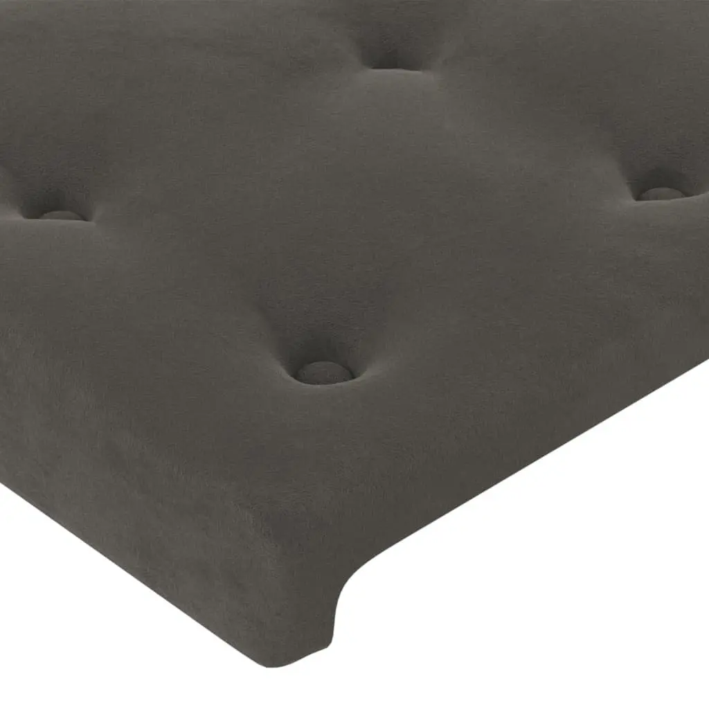 Dark Grey Velvet Queen Bed Frame for Restful Sleep