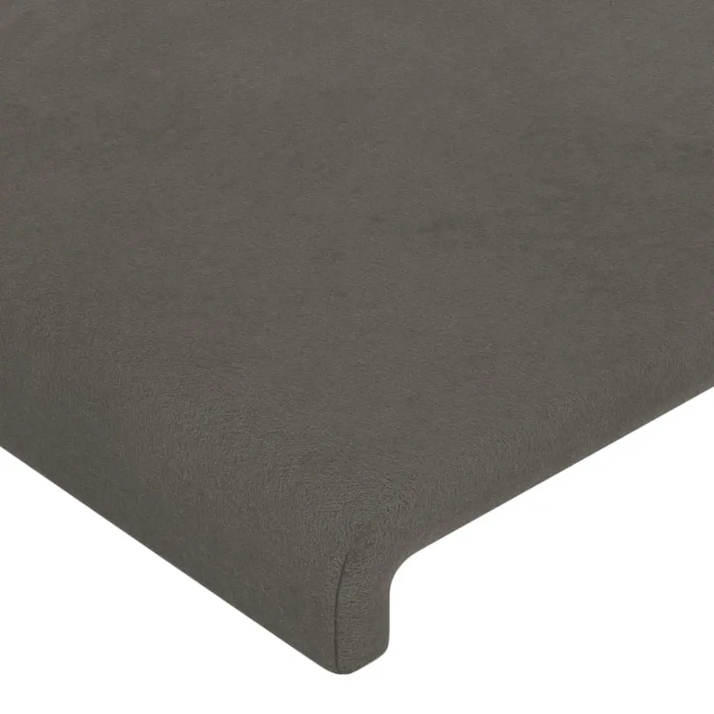 King Single Bed Frame Grey Velvet 107x203cm Bedroom Furniture