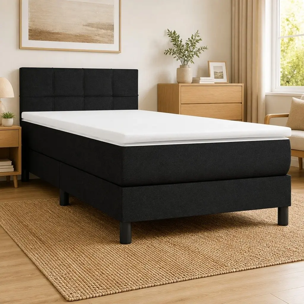 Box Spring Bed with Pocket Mattress