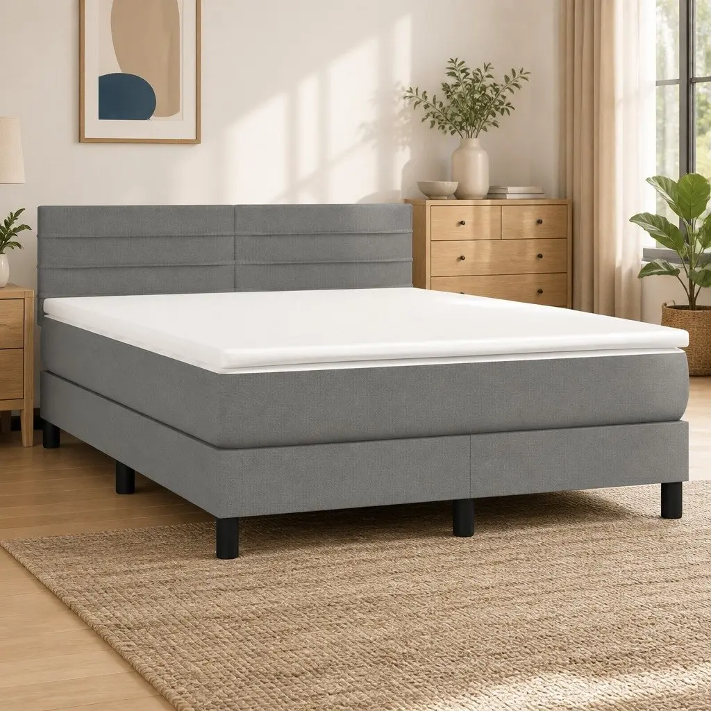 Queen Size Box Spring Bed for Peaceful Sleep