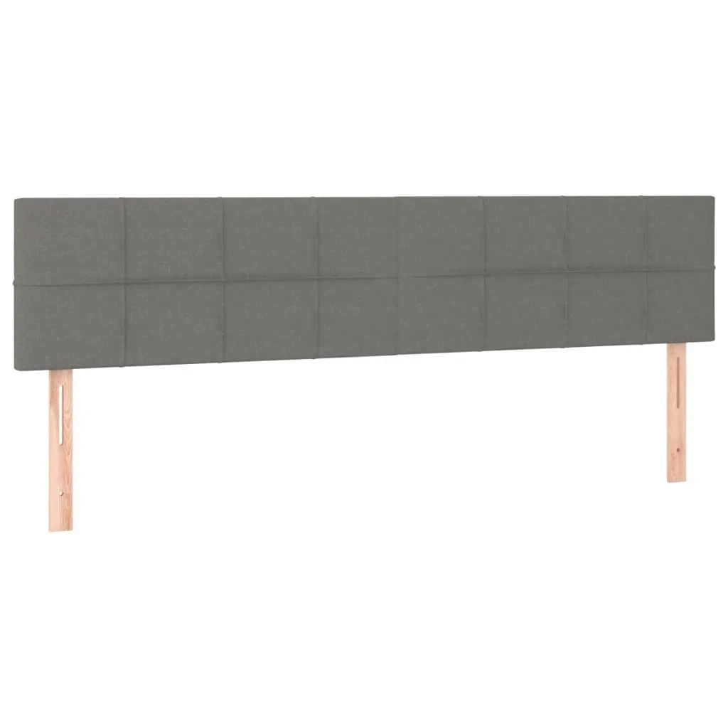 Queen Size Box Spring Bed in Dark Grey Velvet