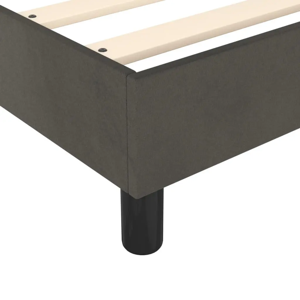 Box Spring Bed with Pocket Spring Mattress Adjustable Headboard Queen Size Grey