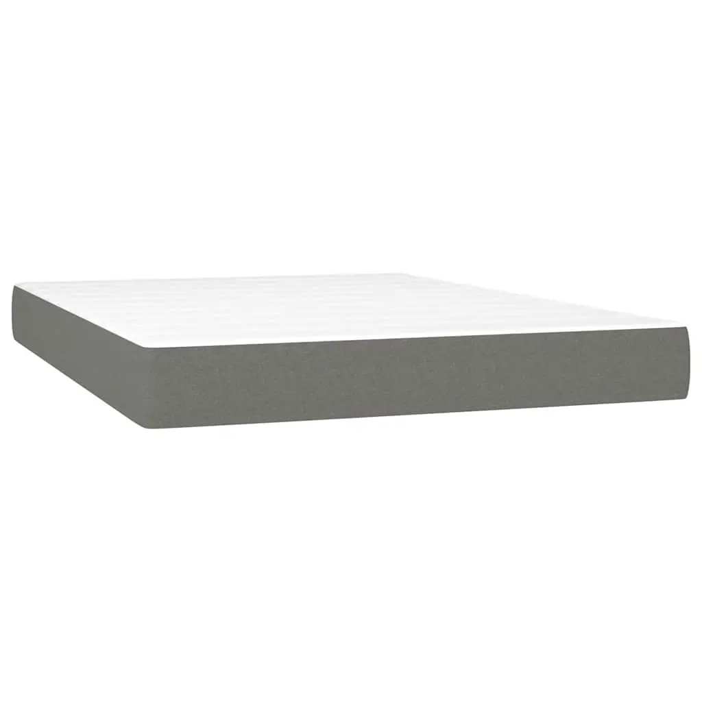 Queen Box Spring Bed with LED Lighting