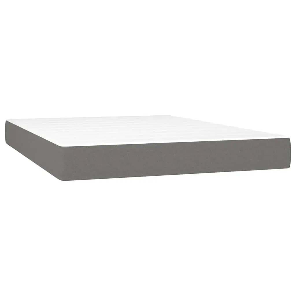 Queen Size Box Spring Bed with LED Lighting