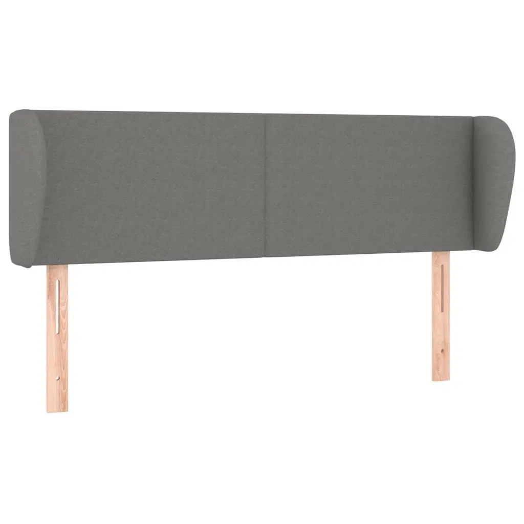 Queen Size Box Spring Bed with Pocket Spring Mattress Adjustable Headboard Grey Fabric