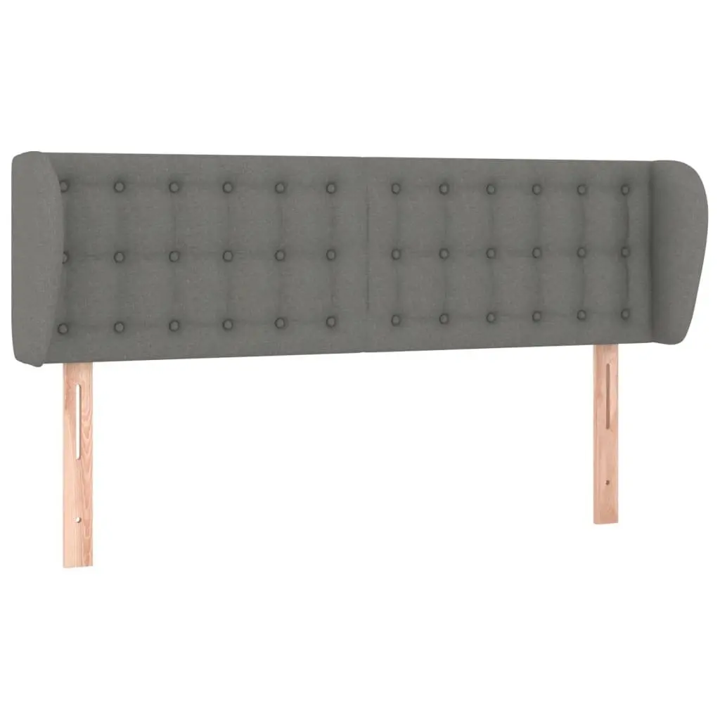 Box Spring Bed with Pocket Spring Mattress Grey Fabric Queen Size Headboard