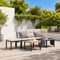 Affordable Garden Bench Set with Cushions for Comfort