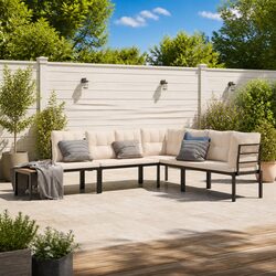Reliable Garden Bench Set: 4-Piece Outdoor Furniture