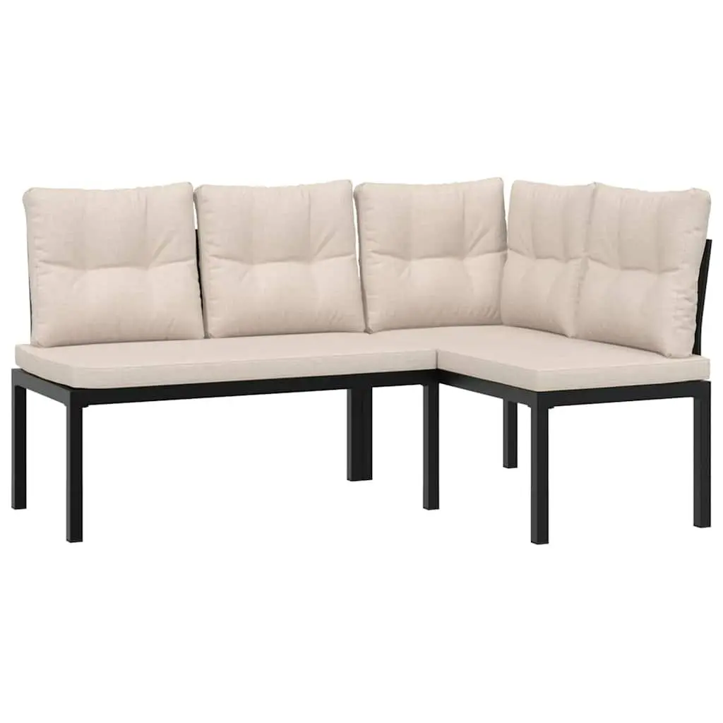 Garden Bench Set with Cushions