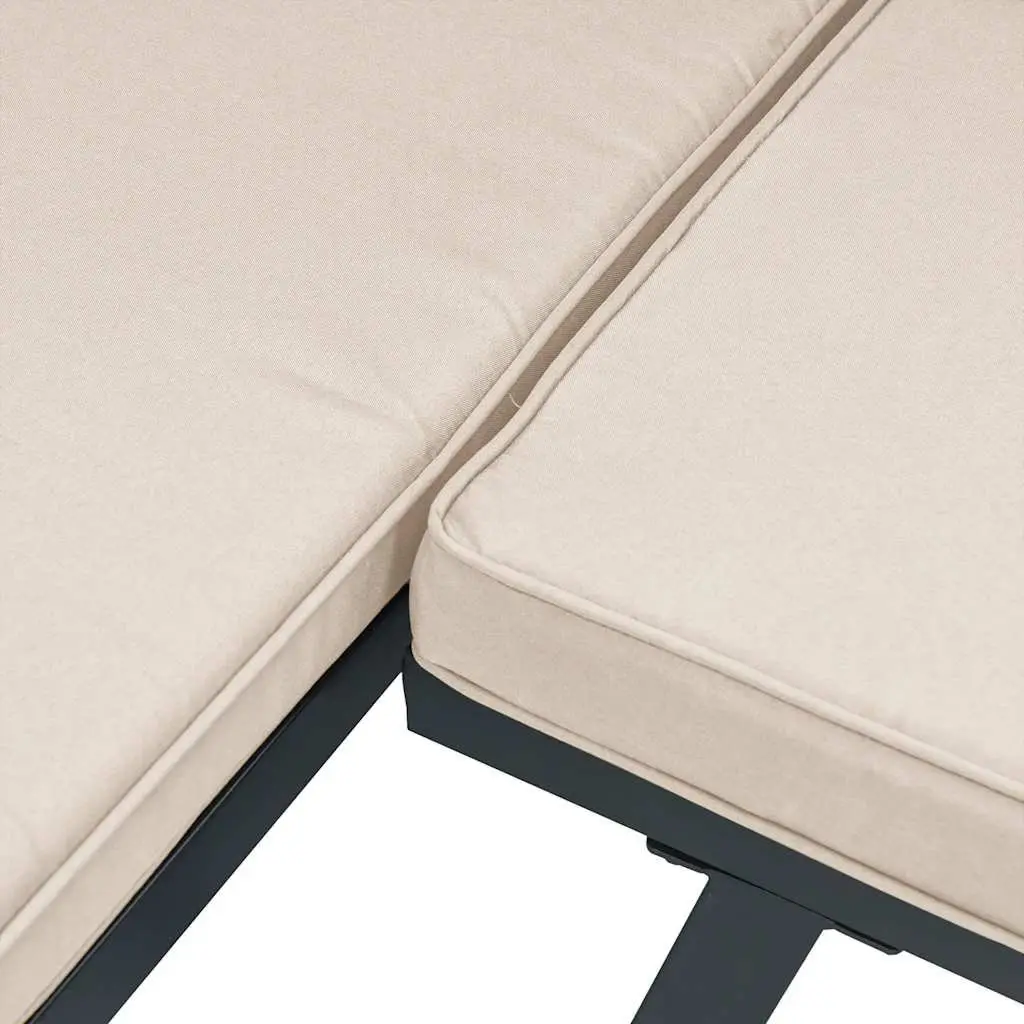 Garden Bench Set with Cushions