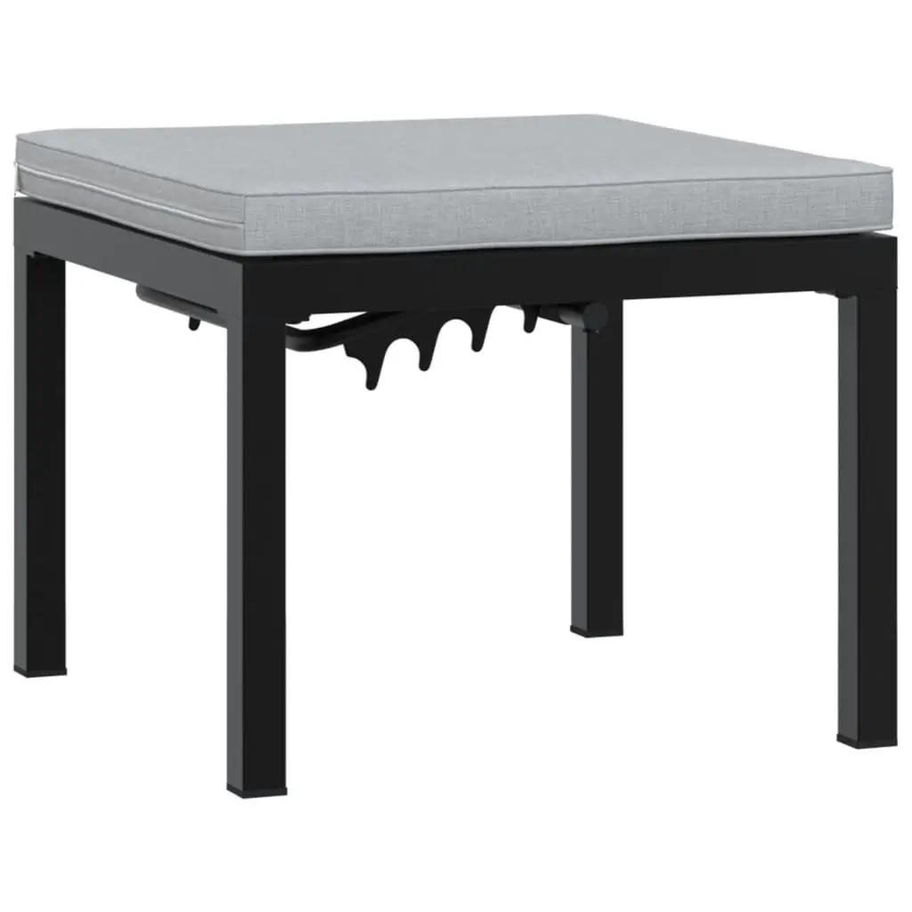 Garden Bench Set Outdoor Seating 3 Piece Black