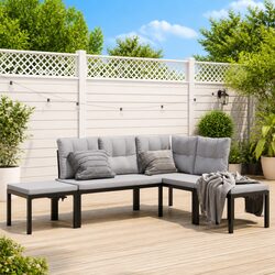 Comfortable 4 Piece Garden Sofa Set for Outdoor Living