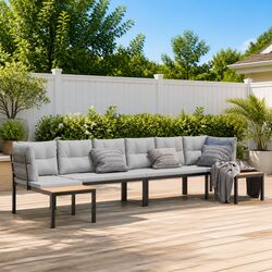 Comfortable 4 Piece Garden Sofa Set with Easy Maintenance