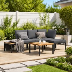Comfortable and Practical 4 Piece Outdoor Sofa Set