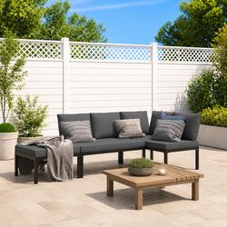 Practical 3-Piece Sofa Set with Comfortable Cushions