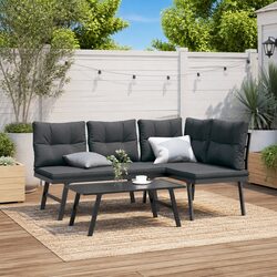 Comfortable and Value-Rich 3 Piece Outdoor Bench Set