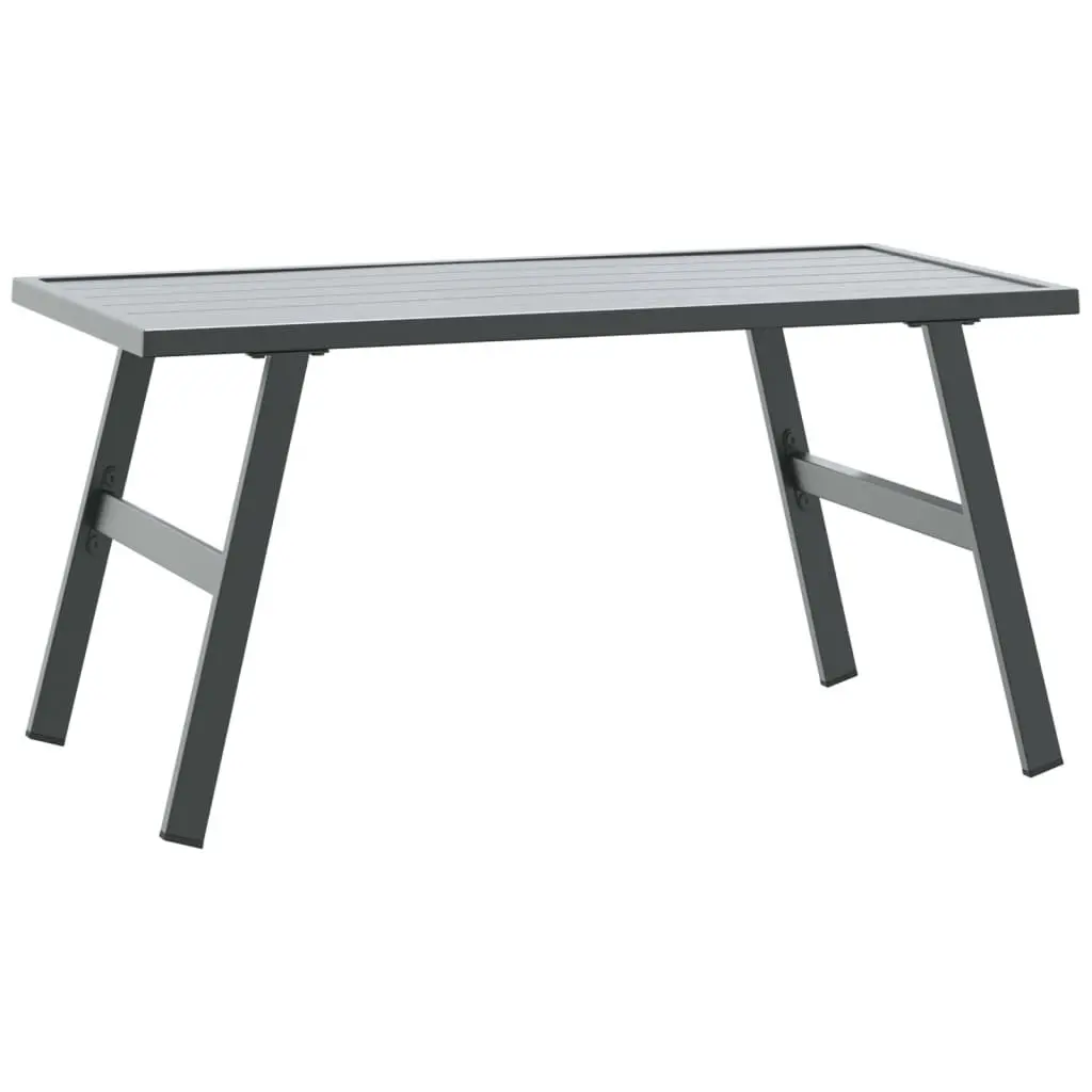 Garden Bench Set 4 Piece Outdoor Furniture Cushioned Black Steel Frame