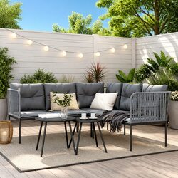 Reliable Garden Sofa Set with Cushions for Outdoor Comfort