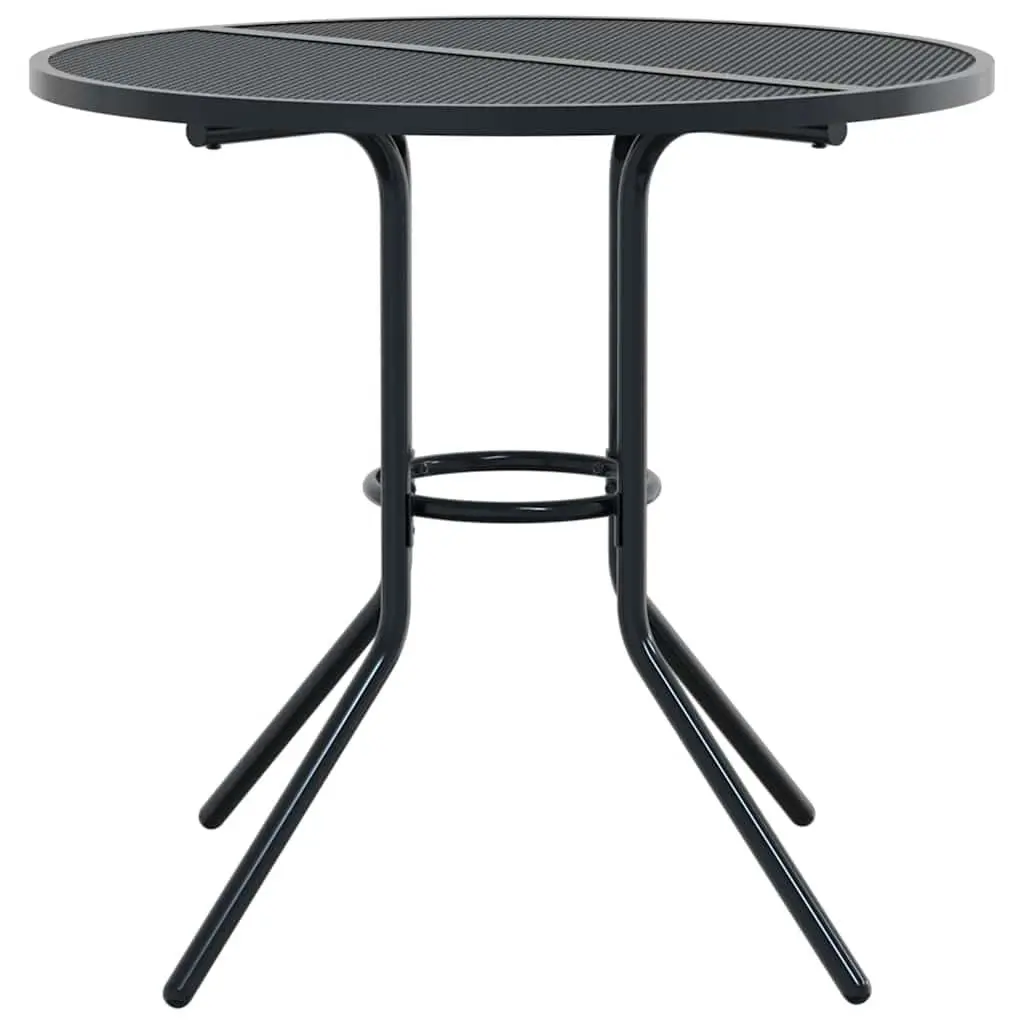 Stackable Garden Chair Set 5 Piece Outdoor Furniture Patio Dining Anthracite