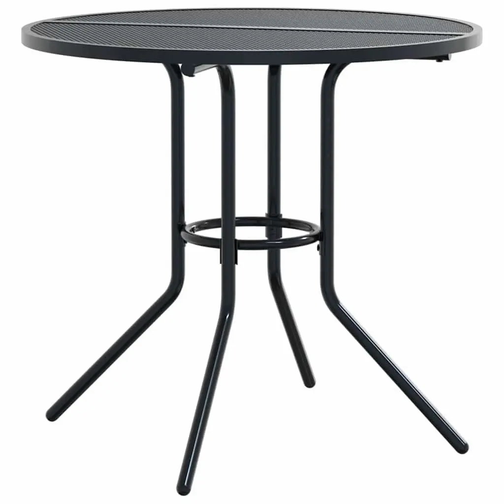 Stackable Garden Chair Set 5 Piece Anthracite Outdoor Patio Dining Furniture
