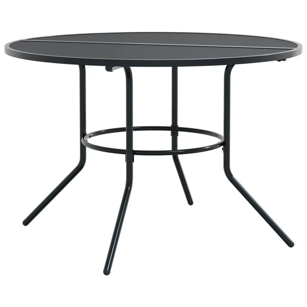 Garden Chair Set 5 Pieces Stackable Bistro Furniture Anthracite Indoor Outdoor