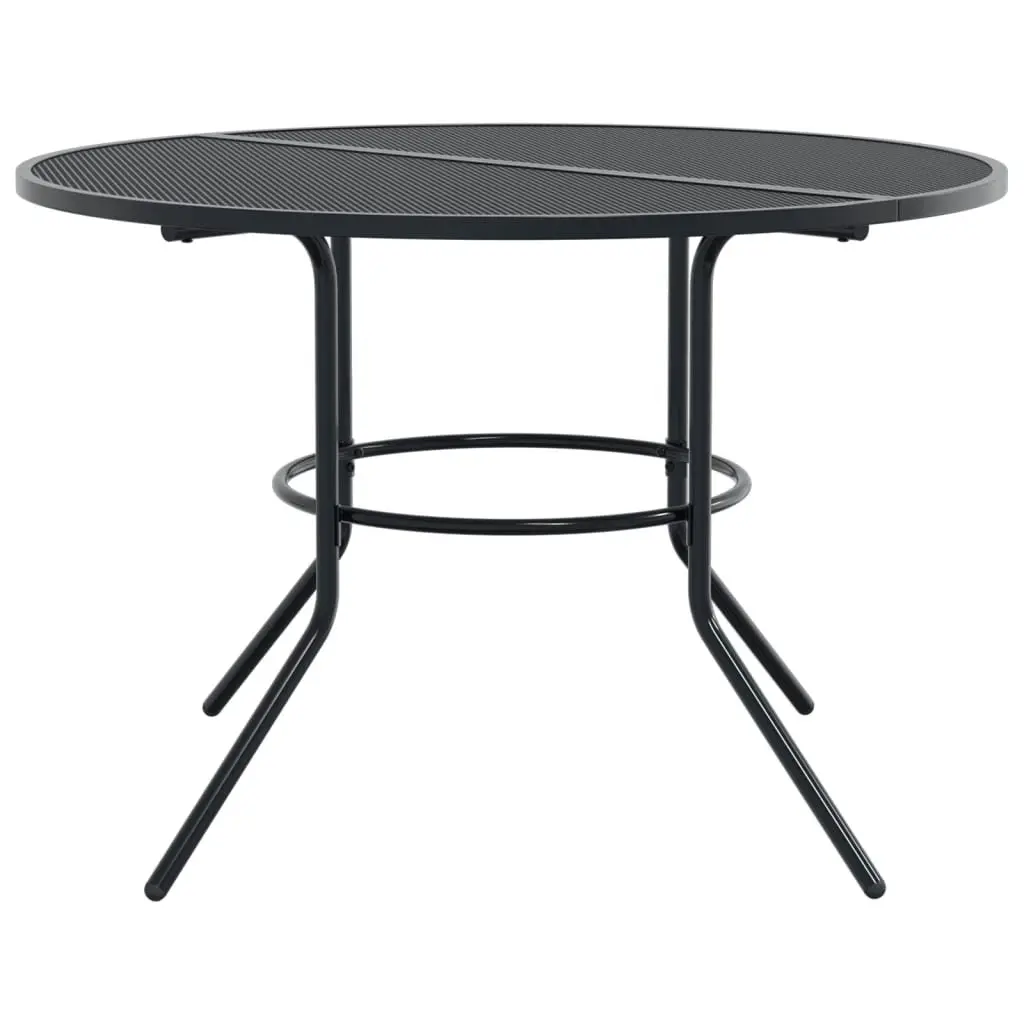 Garden Chair Set 5 Pieces Stackable Bistro Furniture Anthracite Indoor Outdoor