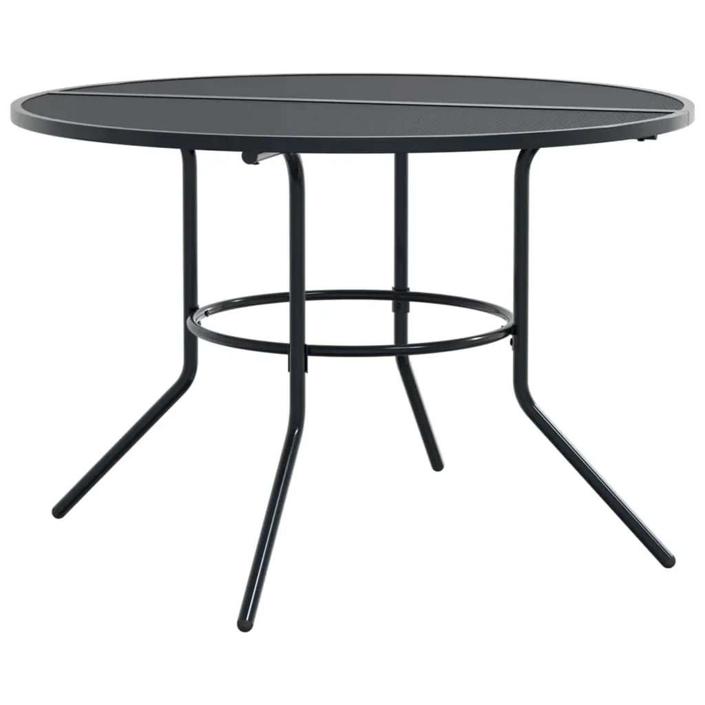Outdoor Garden Chair Set 7 Piece Anthracite Stackable Bistro Furniture Patio