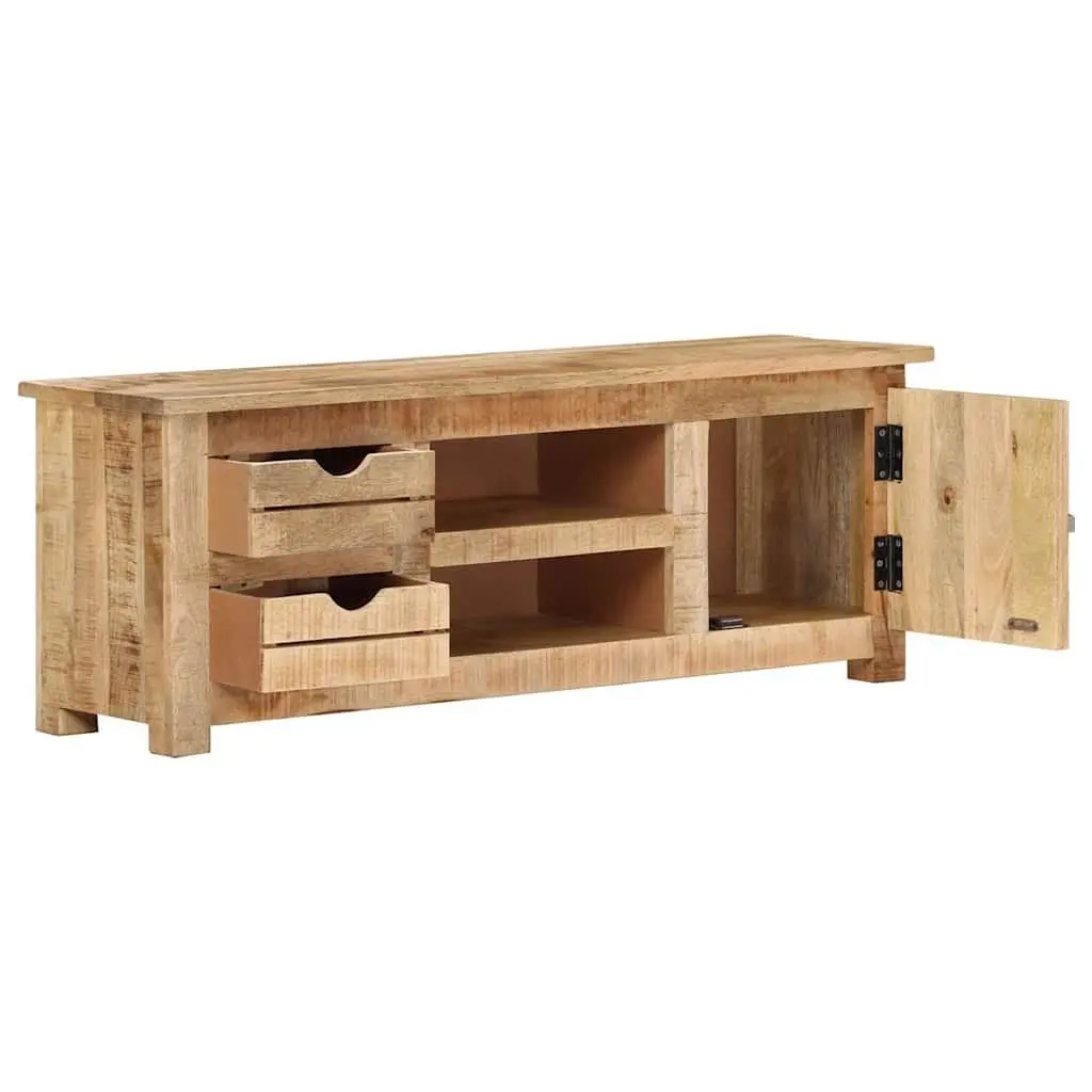 110x30x40 cm TV Cabinet in Rough Mango Wood