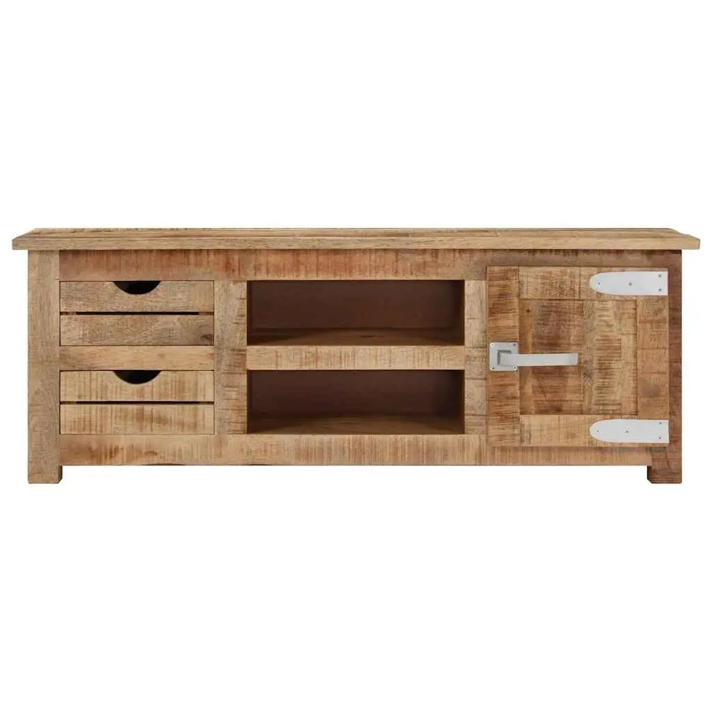 110x30x40 cm TV Cabinet in Rough Mango Wood