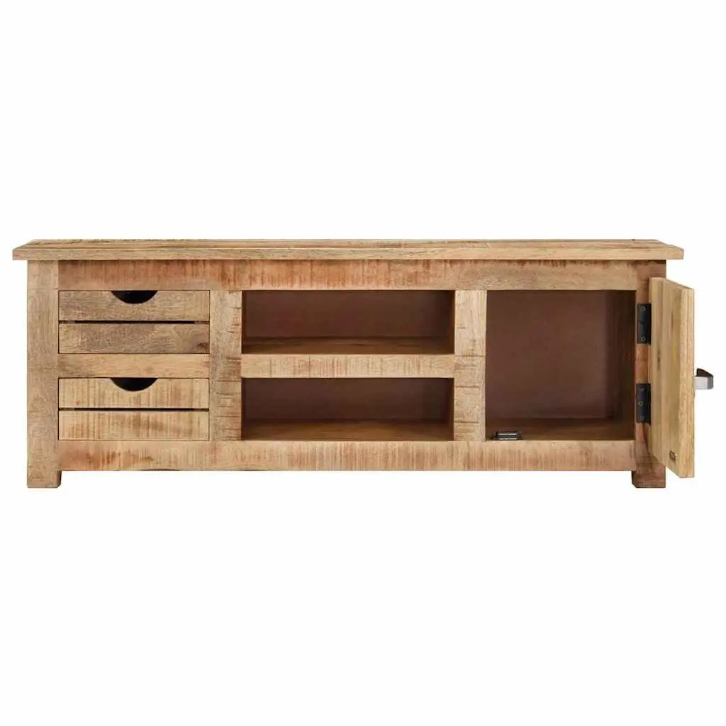 110x30x40 cm TV Cabinet in Rough Mango Wood