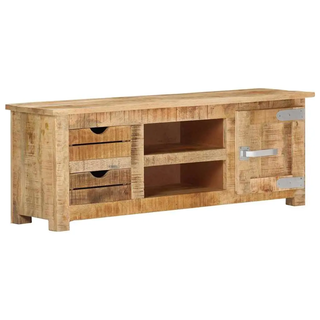 110x30x40 cm TV Cabinet in Rough Mango Wood