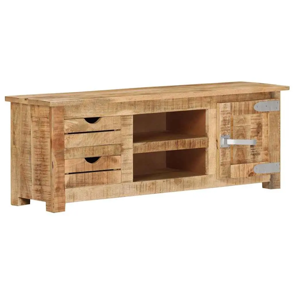 110x30x40 cm TV Cabinet in Rough Mango Wood