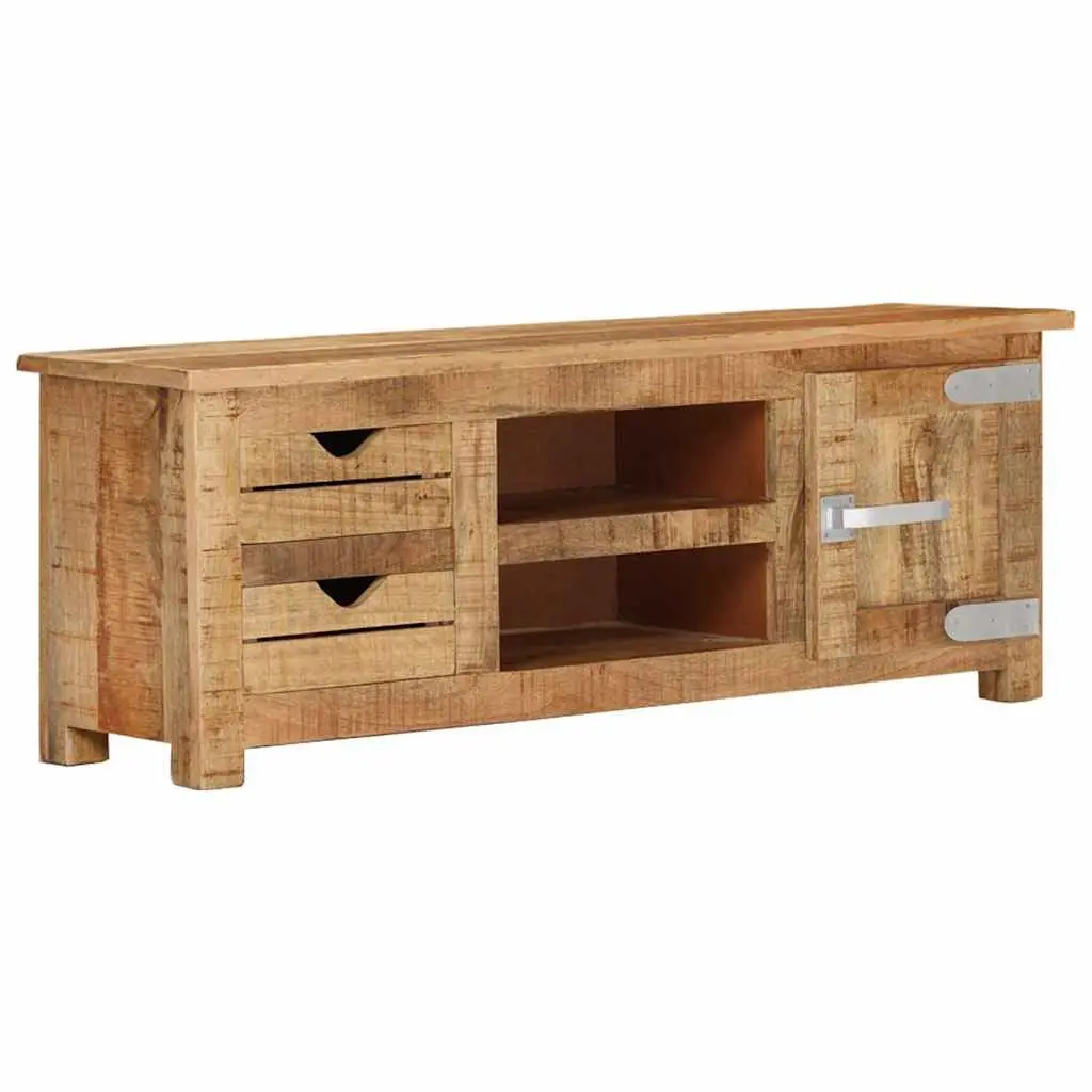 110x30x40 cm TV Cabinet in Rough Mango Wood