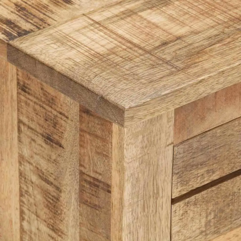 110x30x40 cm TV Cabinet in Rough Mango Wood