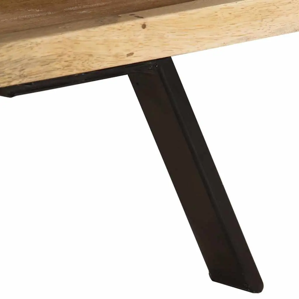 TV Cabinet 110x30x40 cm in Beige Mango Wood