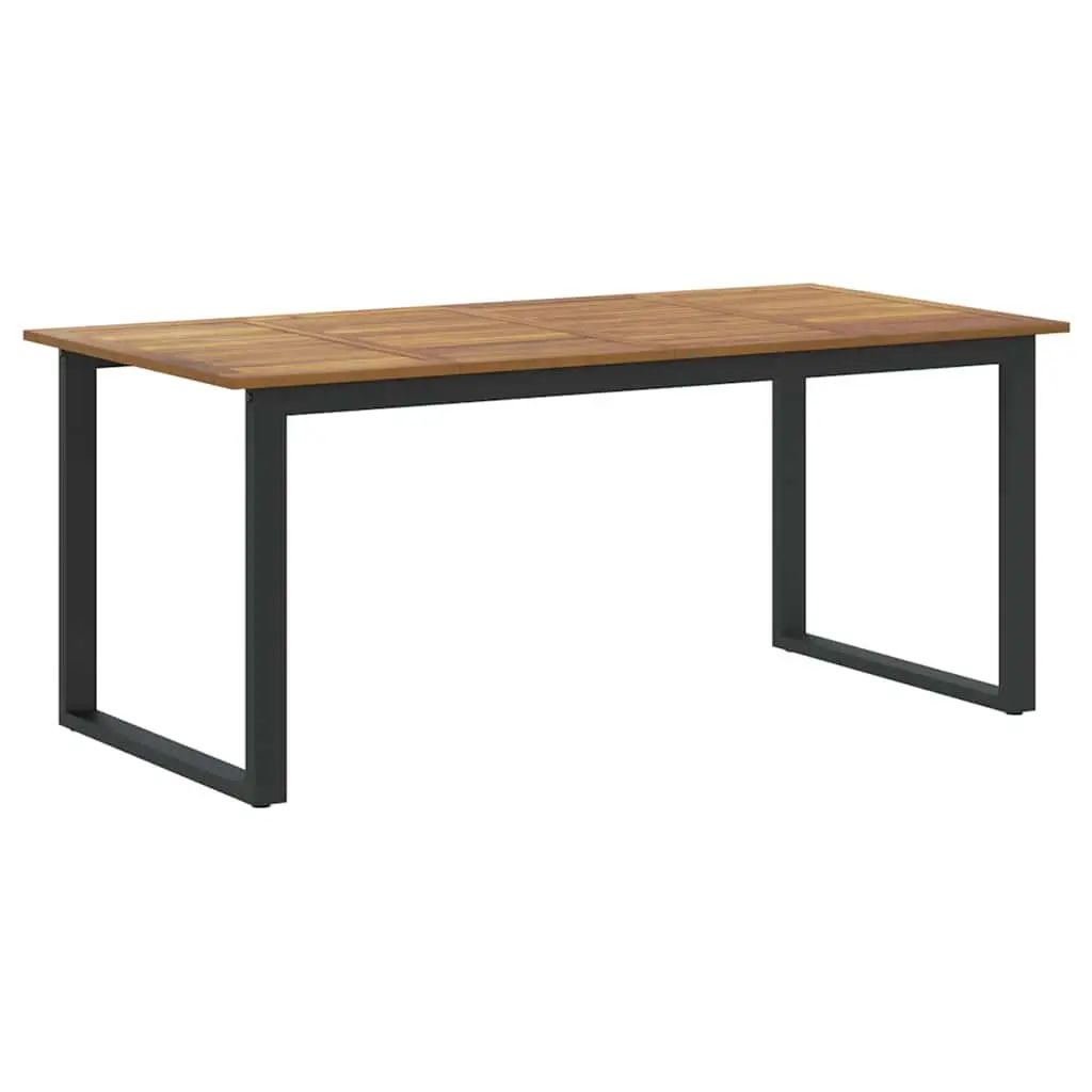 7 Piece Garden Dining Set in Black