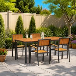 Value-Driven 5-Piece Outdoor Dining Set in Black