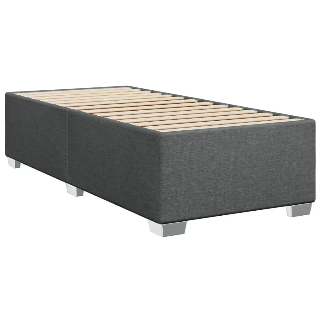 Grey Fabric Bed Frame 90x190 cm with Stability