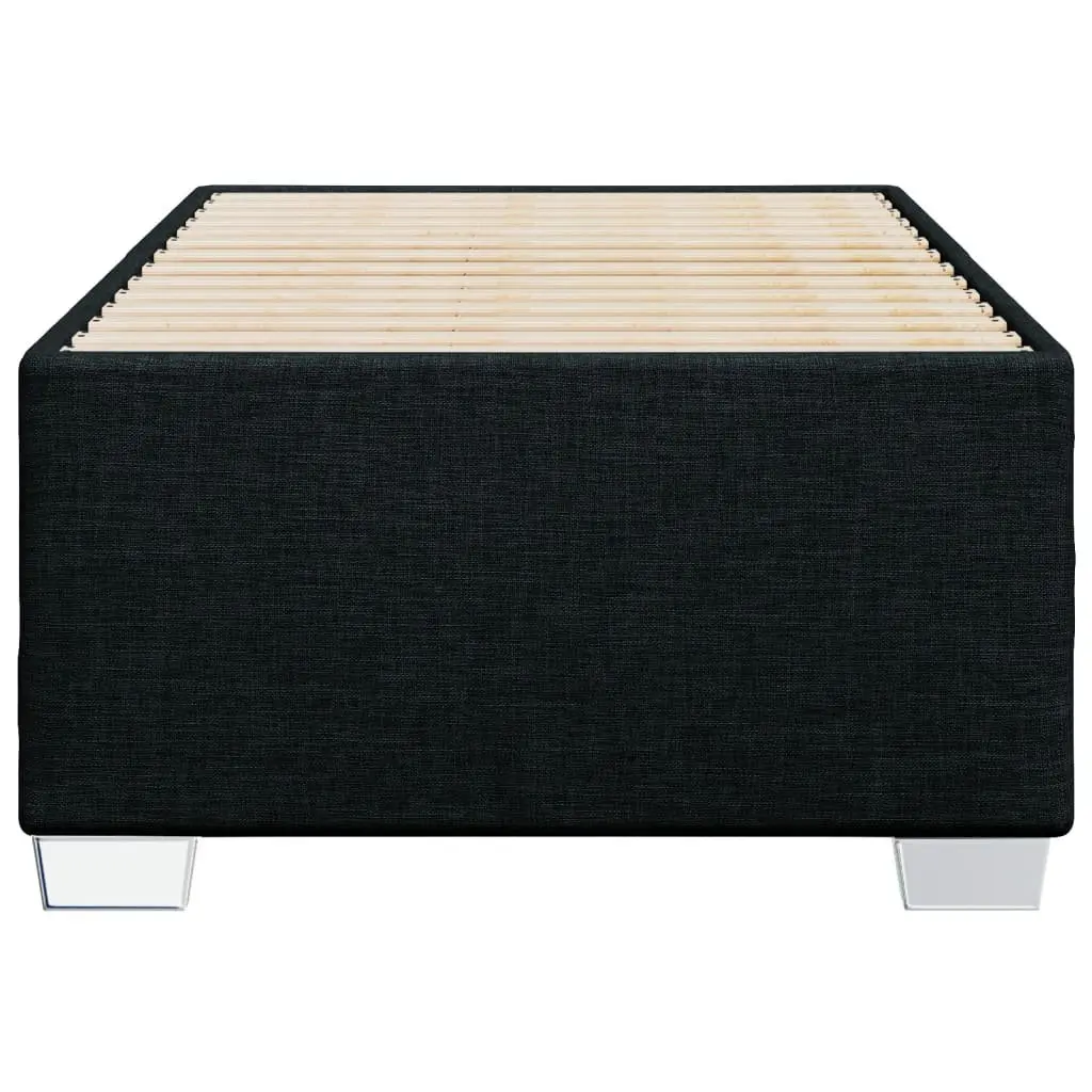 Black Fabric Bed Frame 90x190 cm