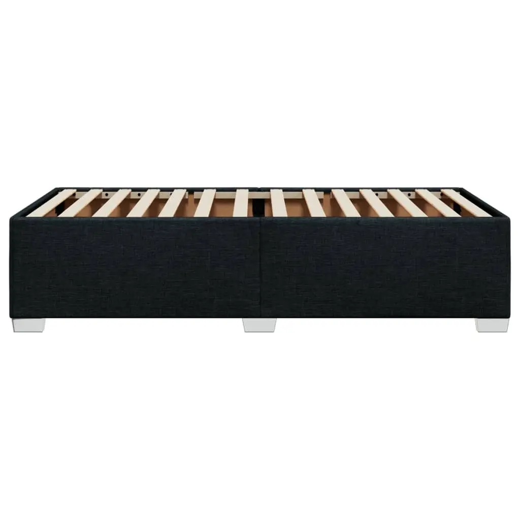 Black Fabric Bed Frame 90x190 cm