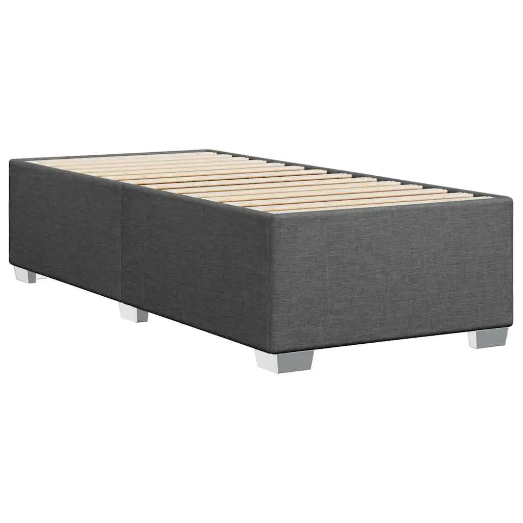 King Single Bed Frame Dark Grey Fabric Bedroom Furniture